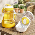 1150ml Large 2-in-1 Pet Water Food Bottle One Press Design